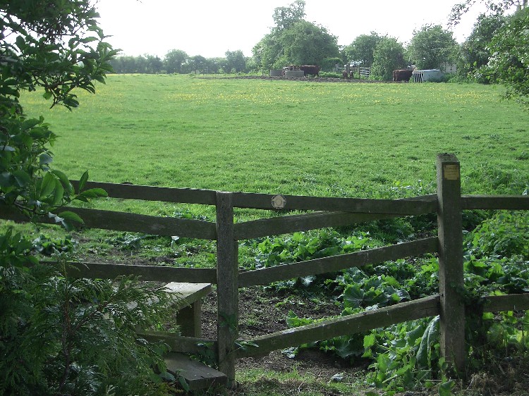 Photo of stile out of churchyard
