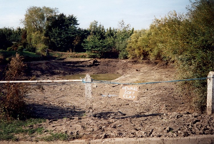 Photo of Presmere Pond, Pettistree after clearing, 1996