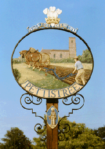 Pettistree village sign - photo