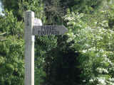 Photo of footpath sign