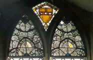Photo Medieval glass in Pettistree church