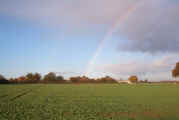 Photo of rainbow over Pettistree